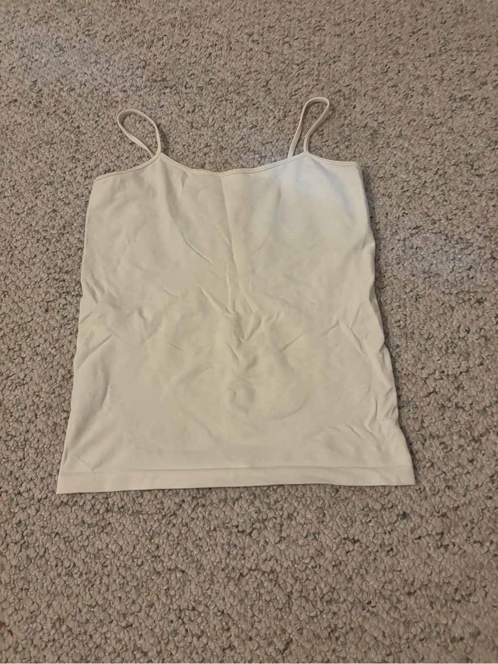 Copper Key Cream Slim-Strap Camisole